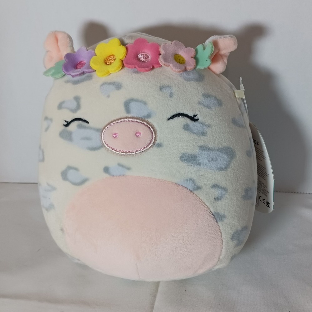 Squishmallows‎ Rosie Cow Plush with Flower Crown, Washable, 2021